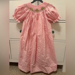 Amanda Remembered Homemade Children’s Clothing Turtles Smocked Dress Size 5